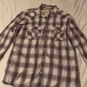 American Eagle plaid button up